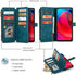 HAII Case for Moto G Stylus 5G 2021, Flip Leather Wallet Case with 10 Card Slot Holder Zipper Pocket Kickstand Magnetic Closure Shockproof Flip Folio Cover for Moto G Stylus 5G 2021 (Teal)