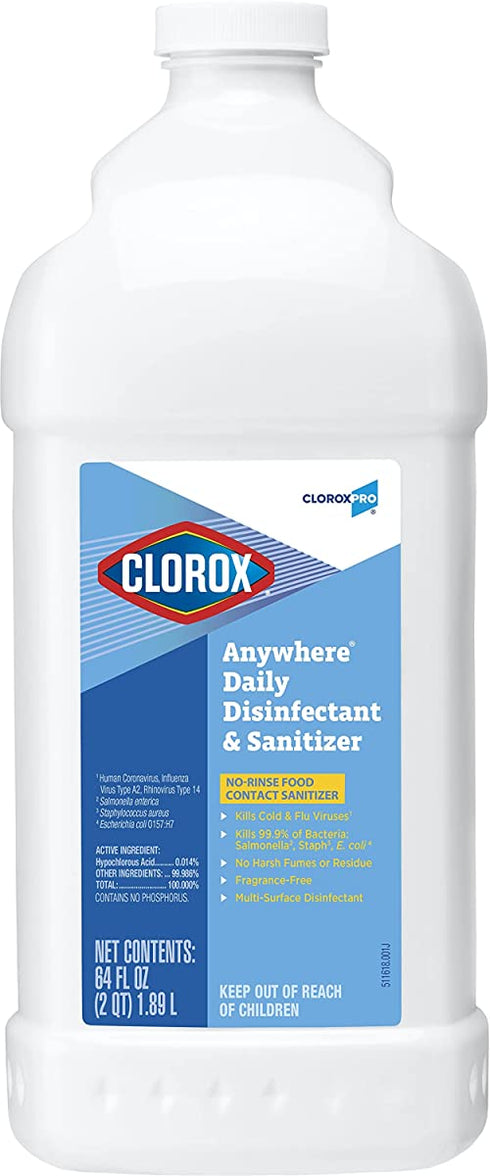 CloroxPro Anywhere Daily Disinfectant and Sanitizer, 64 Fluid Ounces