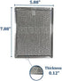 2-Pack Air Filter Factory Replacement For Frigidaire FGMV174KFA Microwave Oven 12-Layer Aluminum Grease Filters