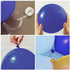 Nalwort Macaron Blue Balloon Kit 135PCS 18In 12In 5In Navy Blue Metallic Gold Balloon Arch Garland For Festival Picnic Family Engagement, Wedding, Birthday Party, Blue Theme Anniversary Celebration Decoration