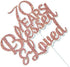 Rose Gold Glitter 70 Years Blessed & Loved Cake Topper - 70th Birthday / 70th Anniversary Cake Topper, 70th Birthday / 70th Anniversary Party Decoration