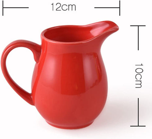 Ceramic Colorful Creamer and Sugar Set with Lid Spoon, Coffee Serving Set