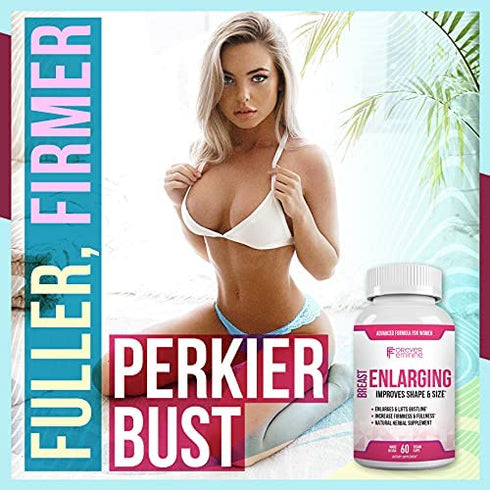 Forever Feminine – Premium Breast Enhancement Pills – Naturally Lift, Firm and Grow Breast – Potent Breast Enlargement Pills – Breast Plumping and Shaping Formula for Women (60 Capsules)