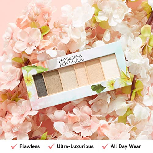 Eyeshadow Palette By Physicians Formula Matte Monoi Butter Eyeshadow Natural Matte Blushed Nudes, For Sensitive Skin, Hypoallergenic, Nourishing Moisturizing, Smooth, All Day Wear