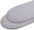 BlueSnail Quilted Fitted Waterproof Cradle Sheet, Comfortable and Soft Bassinet Pad Cover 2 Pack (Gray Quilted )¦