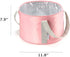 Folding Bucket Collapsible Outdoor Bucket Portable Travel Basin 15L Heat Preservation Waterproof Tub for Foot Soaking Bath, Fishing, Hiking Camping, Washing Dish (Pink)
