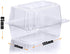 Twdrer 100 Pack Disposable Clear Plastic Clamshell Hinged Food Portable Square Containers for Salads,Fruit,Hamburgers,Sandwiches,Cupcake(5.3" x 4.2" x 3.4")