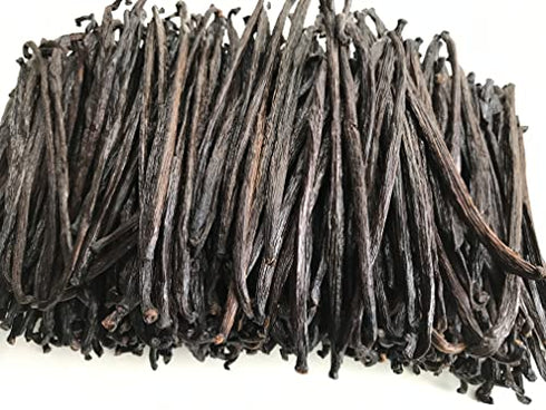 26 Tahitian Vanilla Beans Grade B Extract Exclusive Bulk|4"-6" Whole Natural Raw NON-GMO PODS by FITNCLEAN VANILLA