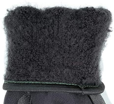 Memphis Gloves 2X Black Ninja ICE 7 Gauge Acrylic Terry Lined General Purpose Cold Weather Gloves With Knit Wrist, 15 Gauge Nylon Shell And HPT Coated Palm And Fingertips, XX-Large (N9690XXL)