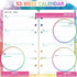 2023 Planner Refills - Planner Refills 2023, 2023 Weekly & Monthly Planner Refills, 2023 Planner Inserts, A6 Planner Refills, A6 Planner Inserts, 3-3/4" x 6-3/4", Jan.2023-Dec.2023, 6-Hole Punched - Watercolor Ink