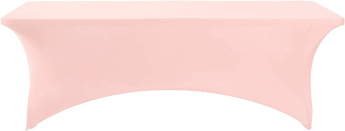 Hezuzo Spandex Table Cover for 8FT or 4ft or 6ft Table Universal Fitted Stretch Tablecloth for Party, Banquet, Wedding and Events