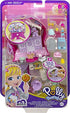 Polly Pocket Candy Cutie Gumball Compact, Gumball Theme with Micro Polly & Margot Dolls, 5 Reveals & 13 Related Accessories, Pop & Swap Feature, Great Gift for Ages 4 Years Old & Up