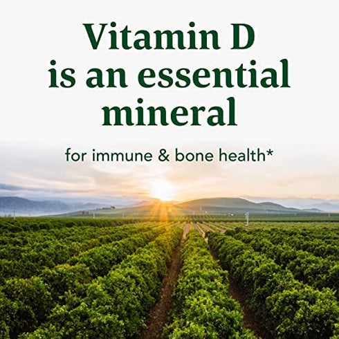 MegaFood Vitamin D3 5000 IU (125 mcg) - Bone Health and Immune Support with Vitamins D3, K, and K2 - Vegetarian, Gluten-Free - Made Without Dairy or Soy - 120 Caps
