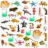 42pcs Plastic Ocean Animals Toys Small Realistic Mini Sea Creature Figure Toys Fake Under the Sea Creatures Bath Toys for Kids Toddlers Preschool Educational Favors Valentines Day Class Exchange Gifts