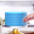 LIFVCNT 7 Pcs Clear Acrylic Cake Scraper Decorating Comb Set, Cake Icing Scraper Smoother Toolset for kitchen, 11 Patterns for DIY Cream Cake Decorating Mousse Kitchen Supplies for Bread Dough Fondant