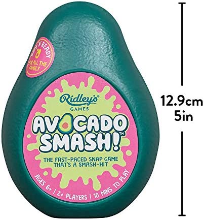 Ridley's Avocado Smash! 71 Piece Family Action Card Game with Storage Case,1 ea