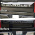 Tailgate Inserts Letters Compatible for 2019 2020 2021 2022 2023 Silverado, 3D Raised & Strong Adhesive Decals Letters, Tailgate Emblems Inserts Letters - Chrome Silver