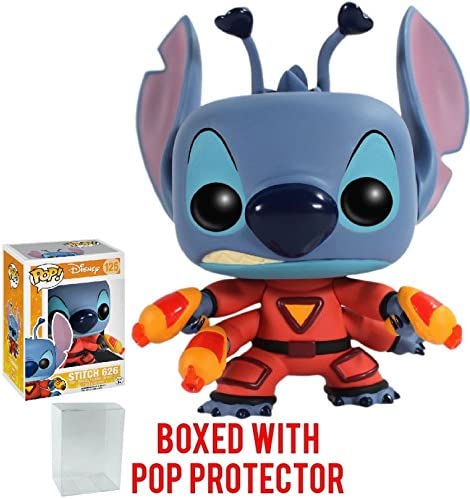 POP Disney: Lilo & Stitch - Stitch 626 Funko Pop! Vinyl Figure (Bundled with Compatible Pop Box Protector Case), Multicolor, 3.75 inches
