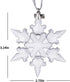 XIANGBNA 2020 Christmas Crystal Star Snowflake Ornaments (2020 Clear XB)