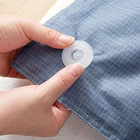 Luckycivia 20 Set Duvet Comforter Clips, Comforter Grippers, Bed Duvet Donuts Holders, Fasteners Keep Corner in Place