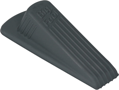 Master Manufacturing 2-Pack Gray Big Foot Door Stop, Heavy Duty Rubber Wedge Design, Made in the USA, Holds Heavy Doors Securely (Pack of 2)
