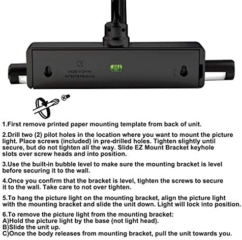BIGLIGHT Wireless Battery Operated LED Picture Light with Remote, Rotatable Light Heads of 3 Lighting Modes, Dimmable Display Lamp with Timer for Painting Photo Portrait Art, 8.8", Black