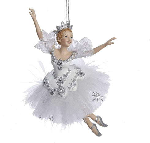 Kurt Adler 6.75" Snow Queen Ballerina Christmas Ornament