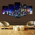Orsit Prints 5 Pieces The Avengers Infinite War Canvas Painting Living Room Home Decoration Canvas Art Wall Poster (No Frame) 50inch x30 inch……