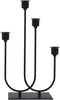 smtyle Black Candle Holders for Taper Candles Set of 4 Candelabra with Iron-0.8" Diameter Candlestick Ideal for for Table Centerpiece