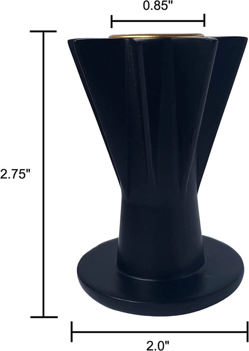 Akilik Black Candlestick Holder Resin, Set of 2 Taper Candle Holder for Dinning, Home Decor, Party, Candle Holders for Candlesticks