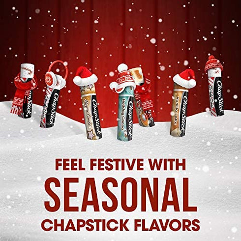 ChapStick Holiday Stocking Holiday Flavored Lip Balm Gift Set for Lip Care, Stocking Stuffer - 0.15 Oz (Pack of 5)