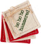 Mud Pie HO HO HO Holiday Coasters, Multicolor, 4" x 4"