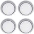 UPKOCH 4pcs Round Cake Pan 4 Inch Cake Pan Aluminum Alloy Removable Bottom Non Stick Bakeware for Baking Cooking Home Restaurant Kitchen