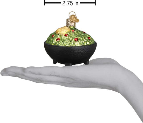Old World Christmas Ornaments: Avocado Guacamole Glass Blown Ornaments for Christmas Tree