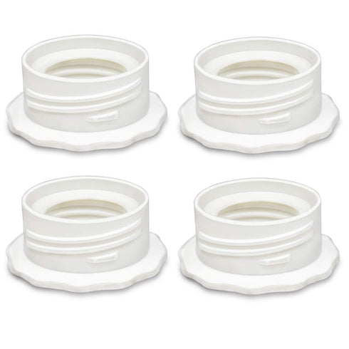 PumpMom Pump Bottle Adapter, Baby Bottle Thread Changer Converter for Spectra S1 S2 Pump Wide Mouth Flanges to Use Standard Sized Bottles. Compatible with Medela, Ameda, Dr. Brown Narrow Neck Bottles