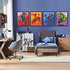 Batuba Design - Boys Wall Decor Poster Prints, Set of 4 FRAMELESS (8''x10''), Superhero room decor for boys, Superheroes poster, Superheroes Wall Art, Posters For Boys Room,