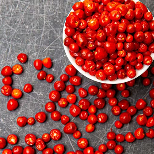 1oz Dried Chiltepin Peppers (Chile Tepin), Chiltepines Chili Pods for Authentic Mexican Food by 1400s Spices