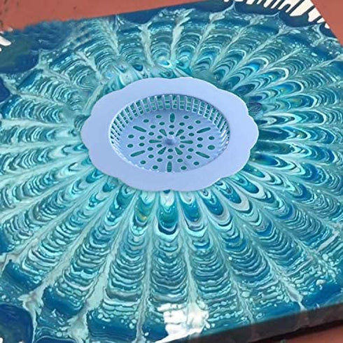 Acrylic Paint Pouring Strainers,9 PACK Acrylic Pouring Strainers,Plastic Flower Strainers Silicone Pouring Drain Basket for DIY Pouring Acrylic Paint and Creating Unique Patterns Art Supplies