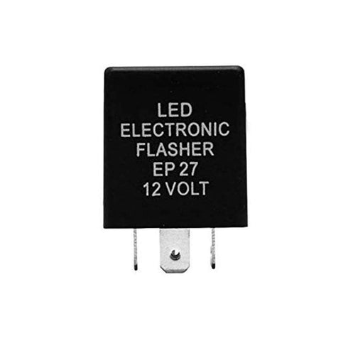 EP27 Fix for Fast Hyper Flash, 5 Pins LED Flasher Relay for Bulb LED Turn Signals, Compatible for Ford Trucks 97-12 Ford F150 Trucks, 98-11 Ford Ranger, 99-10 Ford F-250, F-350, F-450 Super Duty