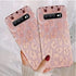 J.west Galaxy S10 Case 6.1-inch, Luxury Saprkle Bling Glitter Leopard Print Design Soft Metallic Slim Protective Phone Cases for Women Girls TPU Silicone Cover Case for Samsung S10 Rose Gold