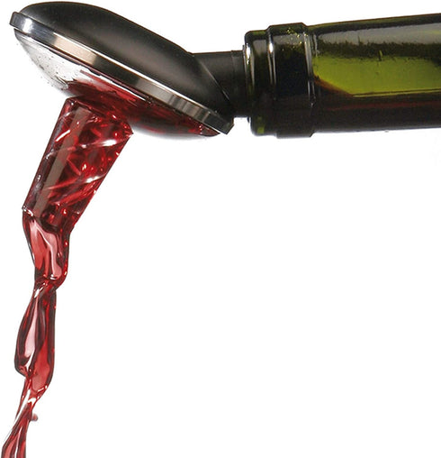 OxyTwister Wine Aerator Pourer - Improves Wine Taste And Aroma - Prevent Wine Leak - Premium Aerating And Decanter Spout - Red Wine Bottle Stopper - Portable Wine Accessories.