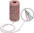 Christmas Bakers Candy Rope Ribbon Twine 2 mm Cotton Rope Cord String for Gift Wrapping Arts Crafts 656 Feet,2 Pieces