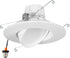 11 Watt 6"-Inch Rotatable 950 Lumens Maxxima LED Retrofit Downlight Gimbal Warm White 2700k Dimmable, Energy Star