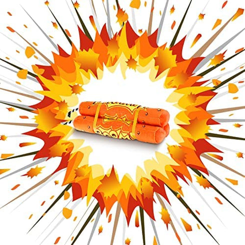 Aoriher 3 Pieces Dynamite Cat Toys Cats Dynamite Catnip Toys Indoor Interactive Cat Chew Catnip Filled Dynomite Toys Cat Chase Kicker Toys for Pet Cat