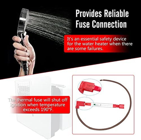 RV Water Heater Thermal Cut Off Kit Replacement for Atwood 93866?Fit for Models GCH6-6E GCH6-4E G6A-8E G6A-7E GC6AA-9E G610-3E GCH10A-2E GH610-3E XT Series Electronic Water Heater