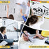 Magnetic Dry Erase Markers Fine Point - 12 Pack White board Markers with Eraser Cap for Kids, Black Low Odor Erasable Ultra Fine Tip Dry Erase Whiteboard Markers - School & Office Supplies