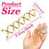 TUUXI 10pcs Spiral Hair Pins 2 Inch Gold Metal Fast Bun Hair Accessories Spiral Bobby Pins Spin Twist Screw Hair Pins for Women Hair Style DIY