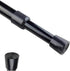 DZHJKIO Spring Tension Curtain Rods 28-43 Inch Adjustable Spring Loaded Small Mini Extendable Heavy Duty Black Curtain Tension Rod For Kitchen, Bathroom, Window, Bookshelf ,Closet?Black?