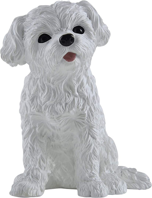 Boulevard East Concepts Maltese Breed Puppy Dog Collectible Figurine Statue