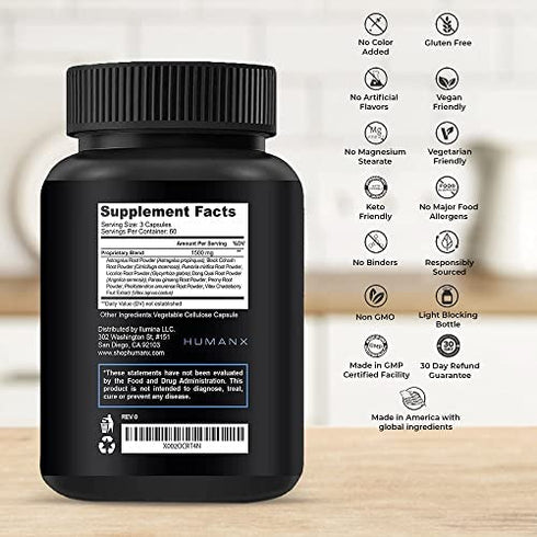 VertiGone - Vertigo Relief - USA Third Party Tested - Ancient Natural Inner Ear Balance Supplement - Relieves Dizziness, Nausea, Spinning & Swaying Sensations - Non GMO - Dizzy Aid Pills - by Humanx
